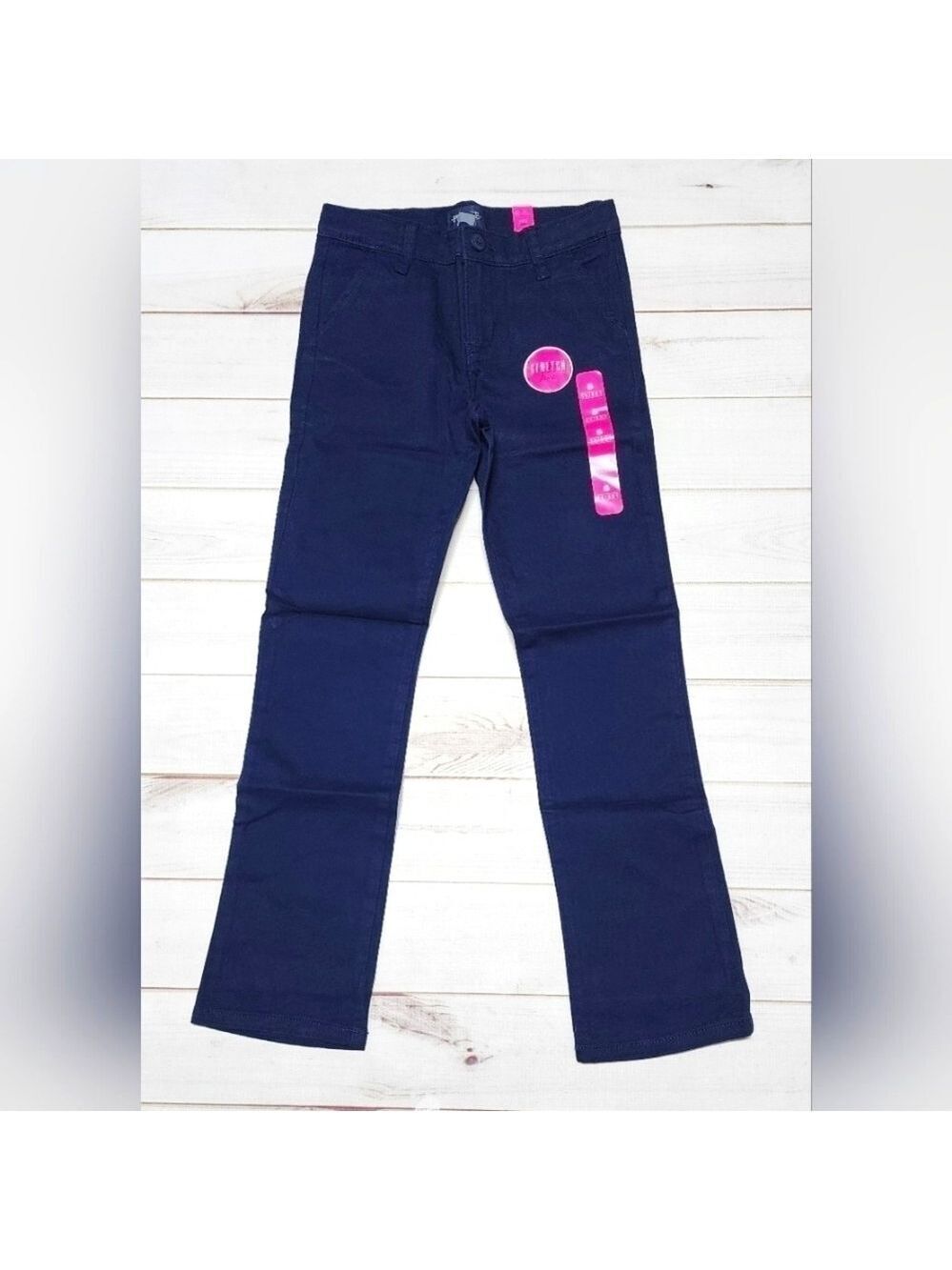 The Children's Place Girls Navy Uniform Stretch Skinny Chino Pants Size 8 - NWT